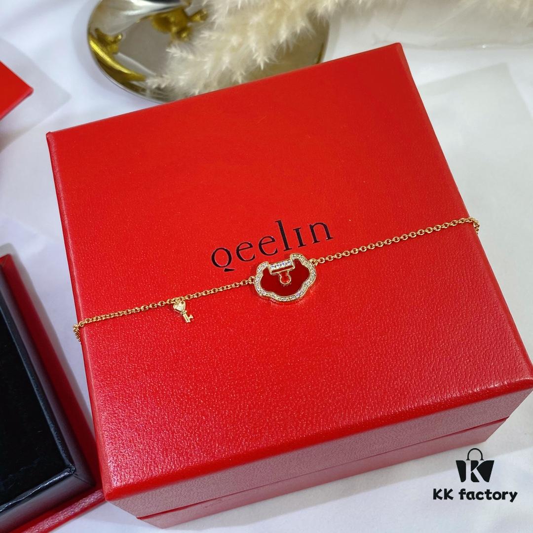 692fd83f99f2d84055c8ac4b New Arrival V Gold Plated Mimi Gold Large Kylin Ruyi Lock Bracelet, Fashion Meets Tradition, Unique and Eye-Catching Design