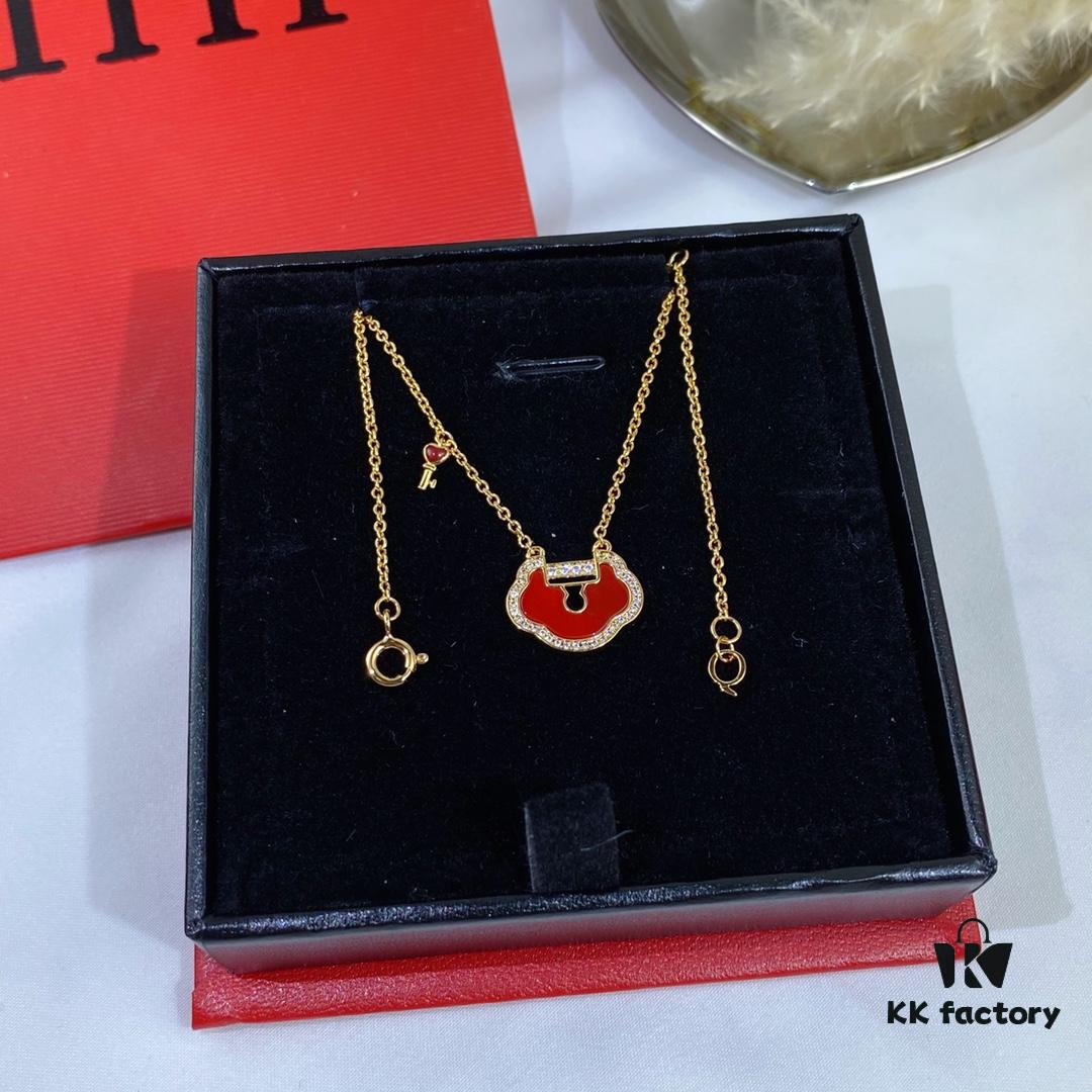 692fd84299f2d84055c8ac50 New Arrival V Gold Plated Mi Gold Large Qilin Ruyi Lock Necklace, Fashion Meets Tradition, Unique and Eye-Catching Design