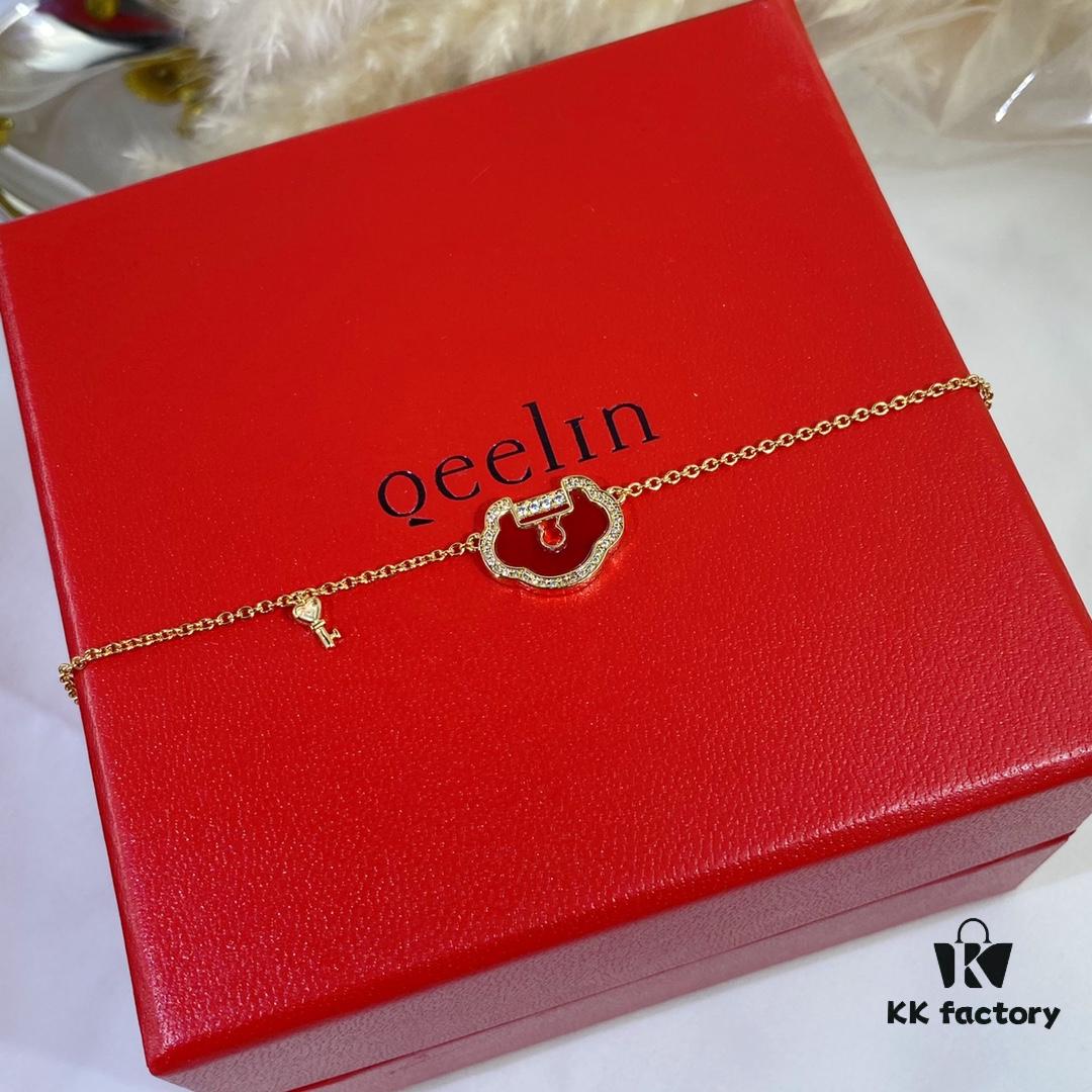 692fd84999f2d84055c8ac5f New Arrival V Gold Plated Mimi Gold Large Kylin Ruyi Lock Bracelet, Fashion Meets Tradition, Unique and Eye-Catching Design