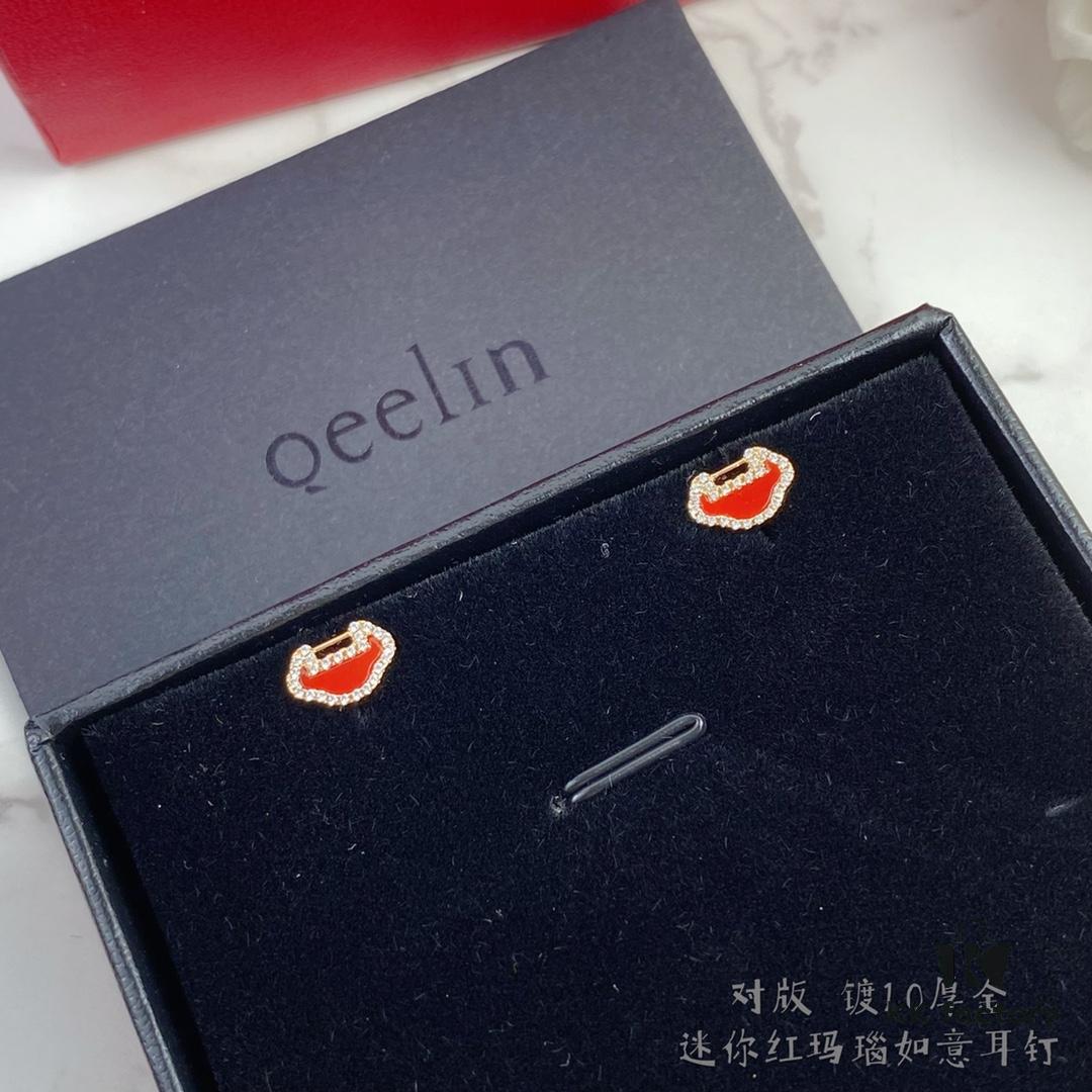 692fd84c99f2d84055c8ac66 V Gold Plated Mimi Gold ✨ Mini Kirin Ruyi Stud Earrings ✨ A Unique Blend of Fashion and Tradition, Handcrafted with Micro-Paved High-Carbon Brilliant Cut Diamonds, Durable Thick Gold Plating for Excellent Color Retention