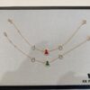 692fd85399f2d84055c8ac75 Gourd Pendant for Wealth and Good Fortune, Full V-Gold Plating with Upgraded 0.5 Micron Thick Gold and Palladium, Rose Gold Tone, Natural Stones Including Deep-Sea White Mother-of-Pearl, Red Carnelian, Black Onyx, Green Jade, Bracelet Size 15-18.5cm