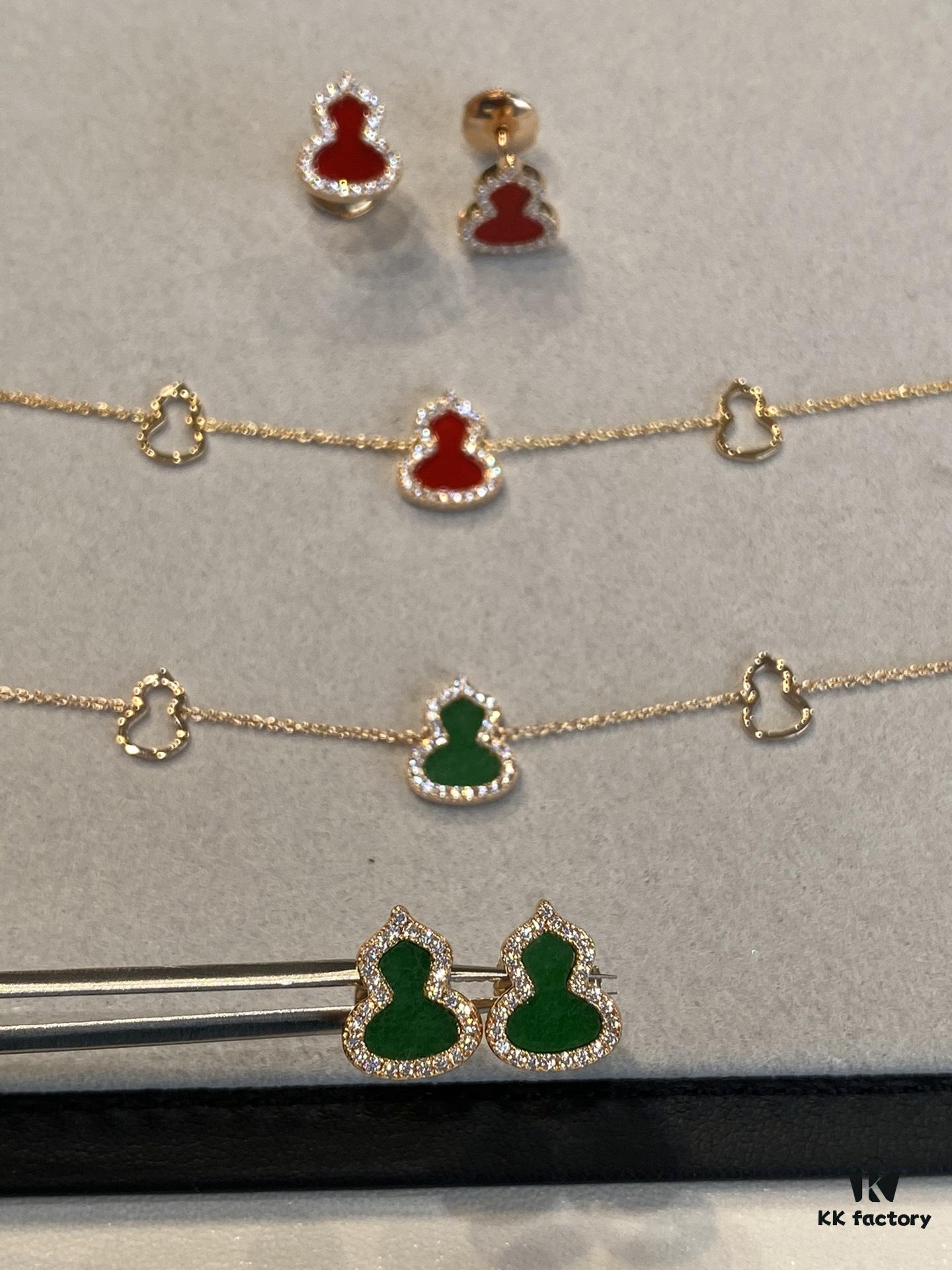 692fd85499f2d84055c8ac76 Gourd Pendant for Wealth and Good Fortune, Full V-Gold Plating with Upgraded 0.5 Micron Thick Gold and Palladium, Rose Gold Tone, Natural Stones Including Deep-Sea White Mother-of-Pearl, Red Carnelian, Black Onyx, Green Jade, Bracelet Size 15-18.5cm
