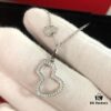 692fd85f99f2d84055c8ac87 Kirin New Hollowed Gourd Necklace Medium Size, V Gold Plated with Rose Gold and White Gold Options