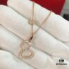 692fd86299f2d84055c8ac8b Kirin New Hollowed Gourd Necklace Medium Size, V Gold Plated with Rose Gold and White Gold Options