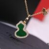 692fd86599f2d84055c8ac92 Lucky Gourd Green Jade Necklace - Limited Edition Rose Gold Plated V-Gold Jewelry