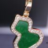 692fd86599f2d84055c8ac95 Lucky Gourd Green Jade Necklace - Limited Edition Rose Gold Plated V-Gold Jewelry