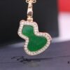 692fd86699f2d84055c8ac96 Lucky Gourd Green Jade Necklace - Limited Edition Rose Gold Plated V-Gold Jewelry