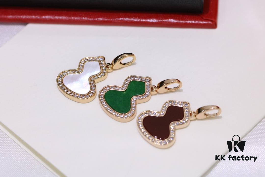 692fd87099f2d84055c8acaf Qeeli*n Sanse Hulutao (Three-Color Gourd), Medium Size, New Hot-Selling Design with Individually Matched Cabochons