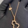 Kirin New Hollowed Gourd Necklace, Medium Size, Wulu Series Symbolizing Good Fortune and Positive Energy
