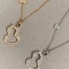 Kirin New Hollowed Gourd Necklace, Medium Size, Wulu Series Symbolizing Good Fortune and Positive Energy