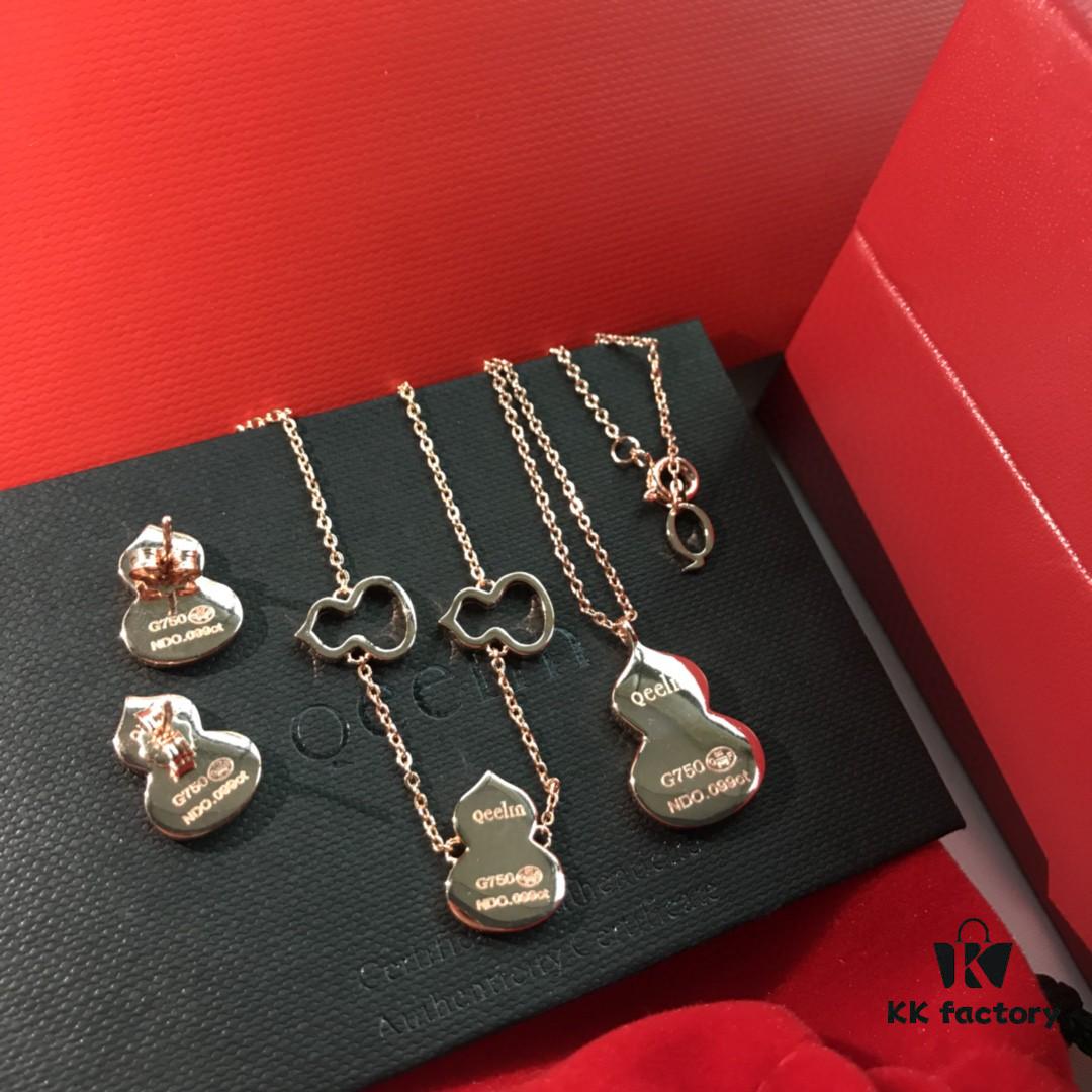 692fd87f99f2d84055c8acce Kirin Gourd Set: Necklace, Bracelet, and Stud Earrings Available