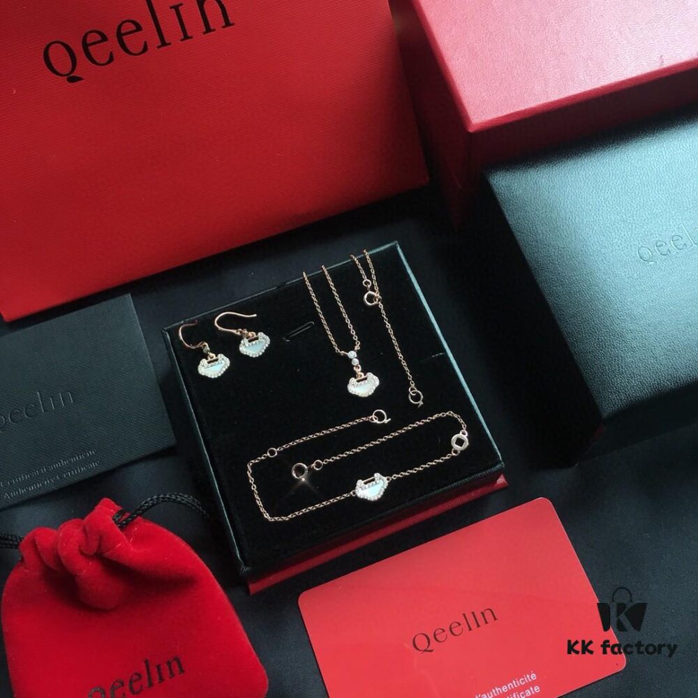 692fd88599f2d84055c8acde Kirin Gourd Set: Necklace, Bracelet, and Stud Earrings Available