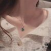 692fd89899f2d84055c8acff 【V Gold Collection】Qeelin Kylin Hululu Necklace, blending Chinese elements with modern design, featuring natural agate in the iconic Wulu shape, vibrant as red leaves and blooming flowers