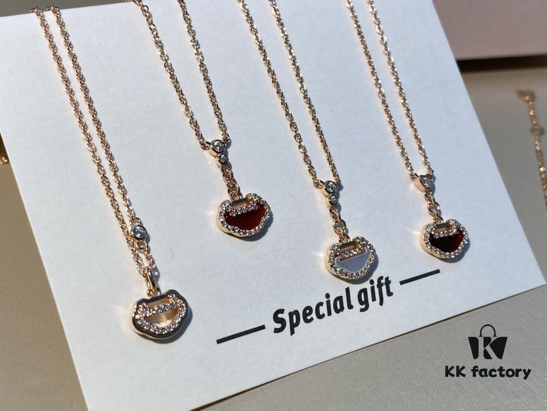 692fd89b99f2d84055c8ad07 Qeelin Yu Yi Collection Ruyi Lock Double Diamond Necklace