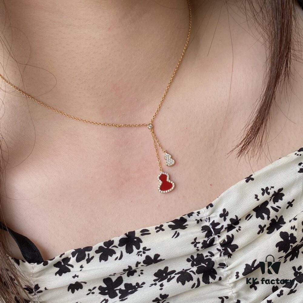 692fd8ad99f2d84055c8ad26 New Arrival V Gold Plated 1.0 Micron Gold Mini Kylin Double Gourd Necklace, Stylish and Versatile with Premium Look