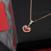 692fd8b899f2d84055c8ad30 Qeelin Kirin Yu Yi Series Pendant Necklace – S925 Silver with Natural Carnelian, Mother of Pearl, and 18K Rose Gold Chain