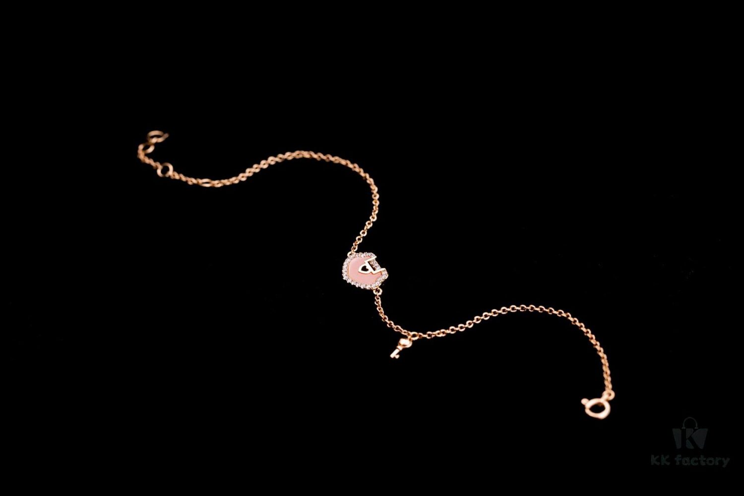 692fd8cb99f2d84055c8ad4e Kirin Qixi Little Pink Lock Bracelet