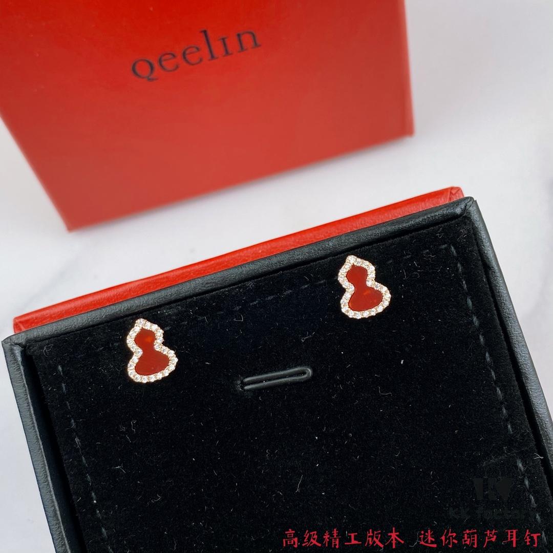 692fd8dc99f2d84055c8ad6e Kirin Mini Gourd Stud Earrings, High Aesthetic Appeal, Excellent Fit, Versatile Design, Thick Gold Plating with Genuine Gold Look, Eight-Heart Eight-Arrow High-Carbon Diamonds, Small and Exquisite