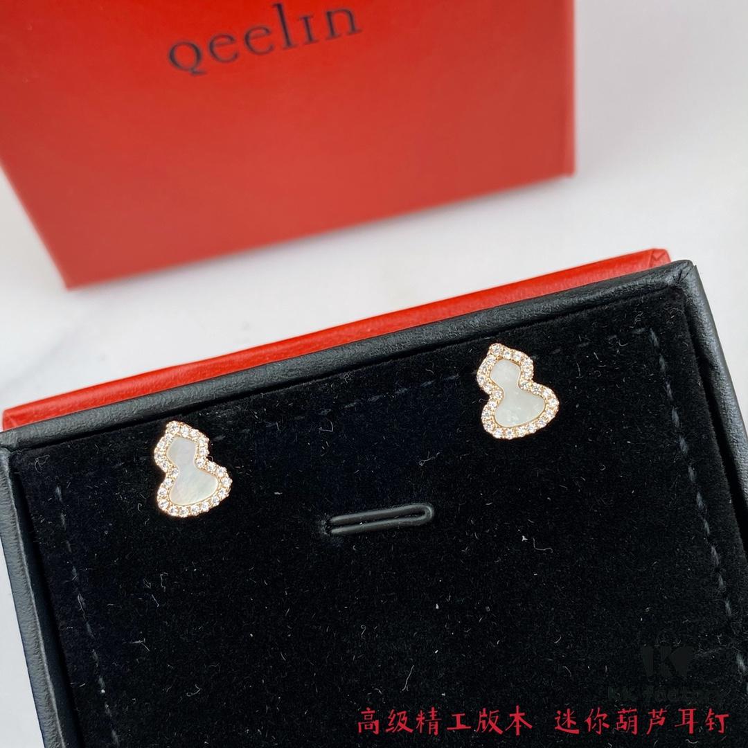 692fd8dd99f2d84055c8ad71 Kirin Mini Gourd Stud Earrings, High Aesthetic Appeal, Excellent Fit, Versatile Design, Thick Gold Plating with Genuine Gold Look, Eight-Heart Eight-Arrow High-Carbon Diamonds, Small and Exquisite