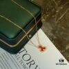 692fd8ef99f2d84055c8ad90 Brand New Wulu Legend Series Gourd Necklace, Rose Gold with Diamond and Red Enamel Accents