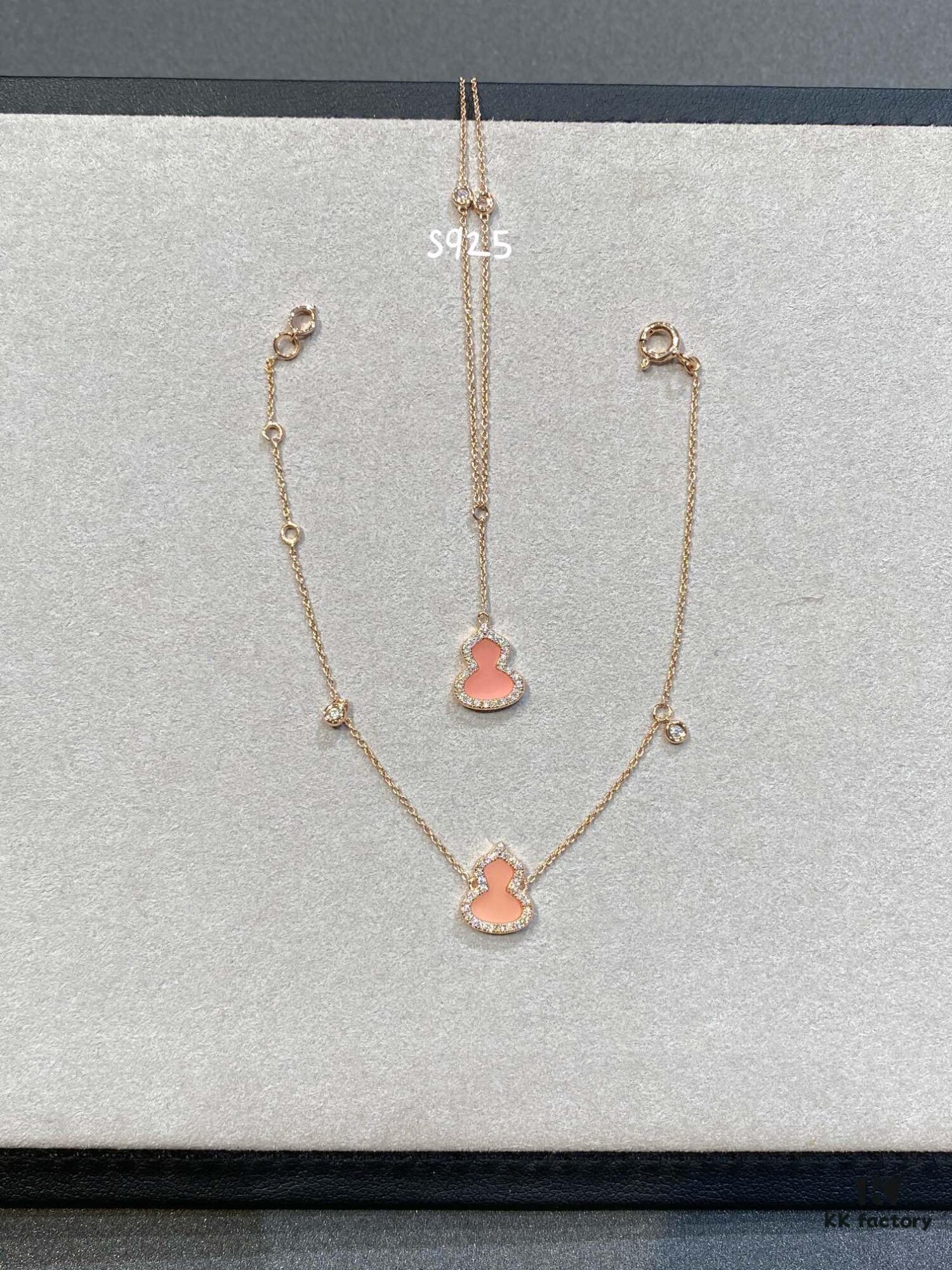 692fd8ff99f2d84055c8adab New Arrival, Qeeli Kirin Wulu Series Limited Edition Pink Pearl Gourd Necklace and Bracelet