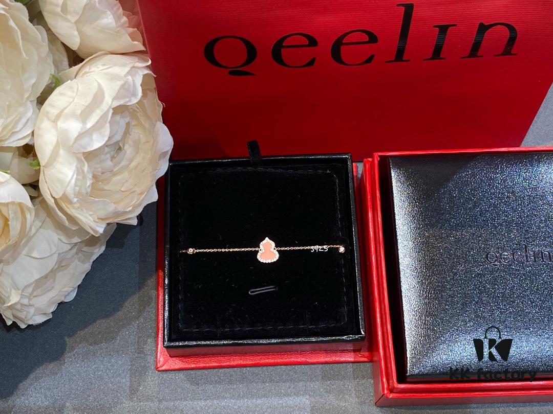 692fd90099f2d84055c8adac New Arrival, Qeeli Kirin Wulu Series Limited Edition Pink Pearl Gourd Necklace and Bracelet