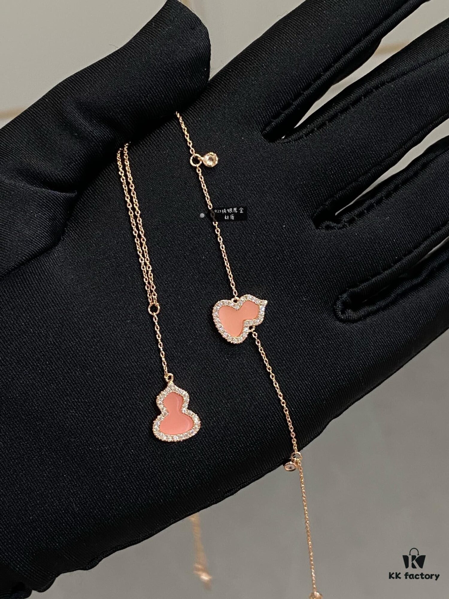 692fd90099f2d84055c8adad New Arrival, Qeeli Kirin Wulu Series Limited Edition Pink Pearl Gourd Necklace and Bracelet