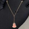 692fd90499f2d84055c8adb1 New Arrival, Qeeli Kylin Wulu Limited Edition Pink Pearl Gourd Necklace & Bracelet, Romantic Rose Gold Chain with Sparkling Diamond Accents