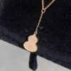 692fd90599f2d84055c8adb3 New Arrival, Qeeli Kylin Wulu Limited Edition Pink Pearl Gourd Necklace & Bracelet, Romantic Rose Gold Chain with Sparkling Diamond Accents