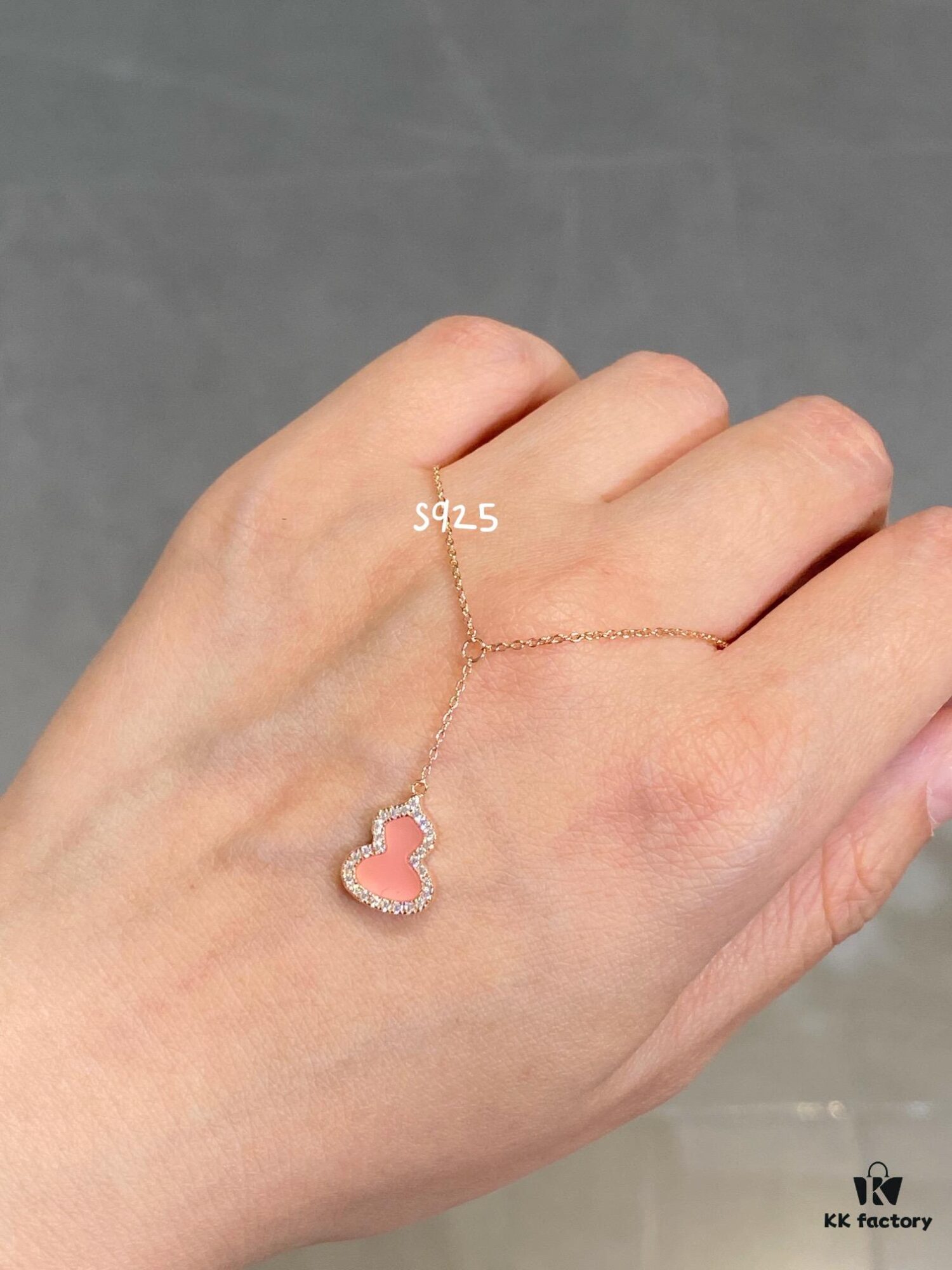 692fd90699f2d84055c8adb4 New Arrival, Qeeli Kylin Wulu Limited Edition Pink Pearl Gourd Necklace & Bracelet, Romantic Rose Gold Chain with Sparkling Diamond Accents