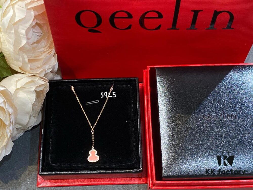 692fd90699f2d84055c8adb5 New Arrival, Qeeli Kylin Wulu Limited Edition Pink Pearl Gourd Necklace & Bracelet, Romantic Rose Gold Chain with Sparkling Diamond Accents