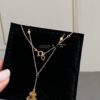 692fd90899f2d84055c8adb7 New Arrival, Qeeli Kylin Wulu Limited Edition Pink Pearl Gourd Necklace & Bracelet, Romantic Rose Gold Chain with Sparkling Diamond Accents