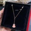 692fd90c99f2d84055c8adbe New Arrival, Qeeli Kylin Wulu Limited Edition Pink Pearl Gourd Necklace & Bracelet, Romantic Rose Gold Chain with Sparkling Diamond Accents