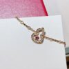 692fd90f99f2d84055c8adc3 Brand New Wulu Legend Series Gourd Bracelet, Rose Gold with Ruby Accents, Elegant and Radiant Design