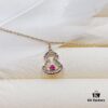 692fd91299f2d84055c8adc7 Brand New Wulu Legend Series Gourd Necklace, Rose Gold with Rubies, 40cm Elegant Layering Pendant for Delicate Sophistication