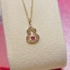 692fd91399f2d84055c8adcc Brand New Wulu Legend Series Gourd Necklace, Rose Gold with Rubies, 40cm Elegant Layering Pendant for Delicate Sophistication