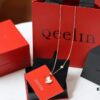 692fd91e99f2d84055c8ade0 Qeelin Wulu Series Rose Gold and White Shell Gourd Necklace