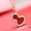 692fd92199f2d84055c8ade5 Qeelin Wulu Rose Gold Gourd Necklace