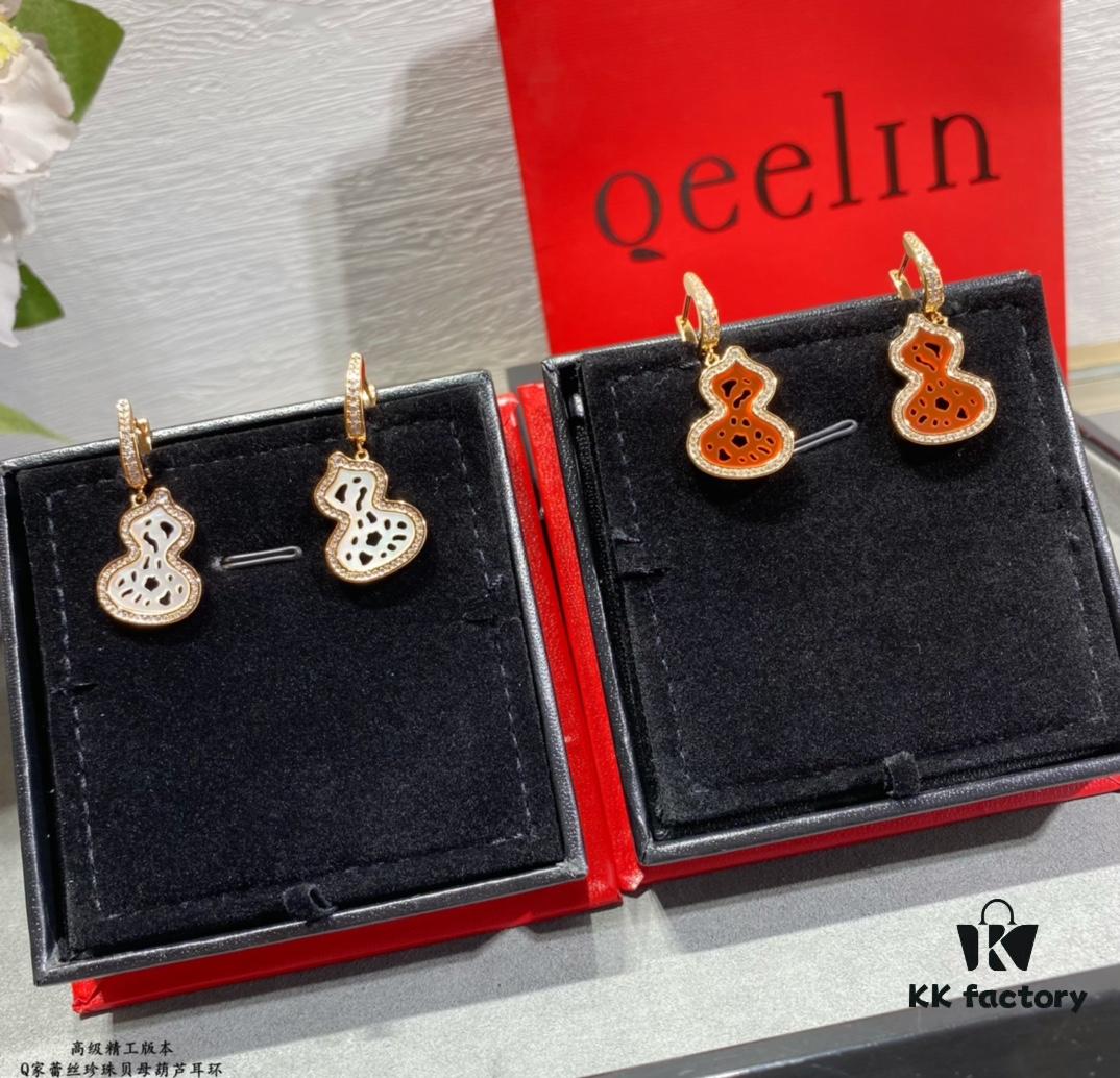 692fd93199f2d84055c8adfc Qeelin Wulu Lace Pearl Mother-of-Pearl Gourd Earrings, Exclusive Limited Edition with Libeiya