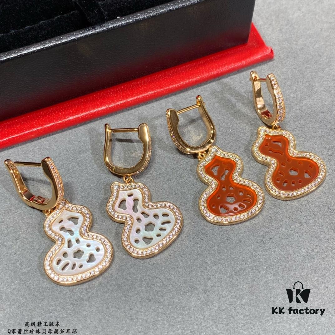 692fd93199f2d84055c8adfd Qeelin Wulu Lace Pearl Mother-of-Pearl Gourd Earrings, Exclusive Limited Edition with Libeiya