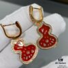 Qeelin Wulu Lace Red Ruby Earrings, Exclusive Limited Edition with Libeiya