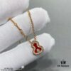 692fd93b99f2d84055c8ae13 Kirin Mini Diamond Red Gourd Necklace, Stylish and Versatile with Thick Gold Plating, Real Gold Feel, Eight Hearts and Eight Arrows High-Carbon Diamond, Small and Exquisite