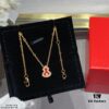 692fd93d99f2d84055c8ae14 Kirin Mini Diamond Red Gourd Necklace, Stylish and Versatile with Thick Gold Plating, Real Gold Feel, Eight Hearts and Eight Arrows High-Carbon Diamond, Small and Exquisite