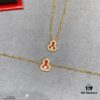 692fd93e99f2d84055c8ae15 Kirin Mini Diamond Red Gourd Necklace, Stylish and Versatile with Thick Gold Plating, Real Gold Feel, Eight Hearts and Eight Arrows High-Carbon Diamond, Small and Exquisite