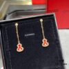 692fd93f99f2d84055c8ae1a Kirin Mini Diamond Red Gourd Earrings, High Aesthetic Appeal, Excellent Fit, Versatile Design, Thick Gold Plating with Real Gold Texture, Eight-Heart Eight-Arrow High-Carbon Diamonds, Small and Exquisite