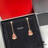 692fd94399f2d84055c8ae23 Kirin Mini Diamond Red Gourd Earrings, High Aesthetic Appeal, Excellent Fit, Versatile Design, Thick Gold Plating with Real Gold Texture, Eight-Heart Eight-Arrow High-Carbon Diamonds, Small and Exquisite
