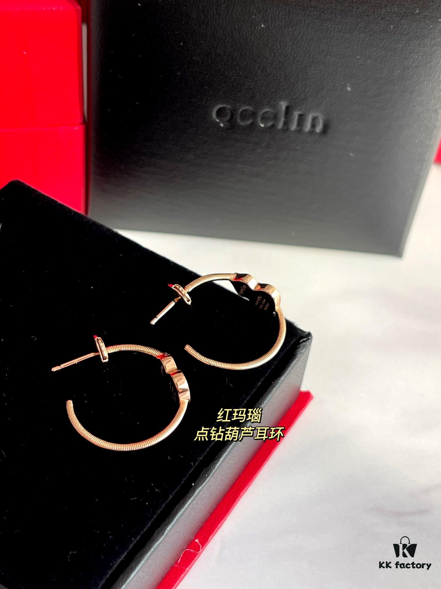 Rhinestone Gourd Earrings