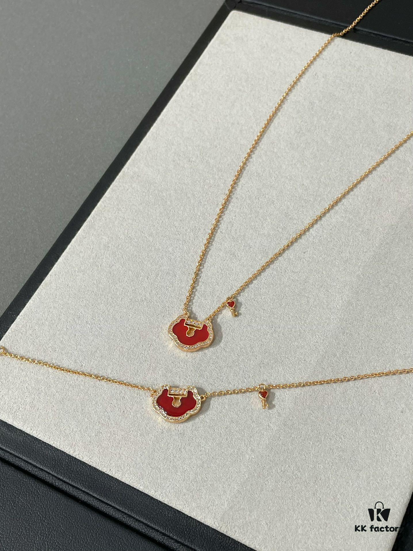 New Year Red - Qilin Liu Shishi Same Style Key Ruyi Series, Super Beautiful with Auspicious Meaning