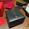 692fd9a599f2d84055c8aeb6 High-Grade Red Agate Pendant with Diamond Accents, Symbolizing Peace, Good Fortune, and Happiness