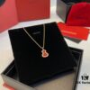 692fd9b599f2d84055c8aed2 Red Gourd Real Shot: Red Agate Necklace with Vivid Color and Crystal Clarity